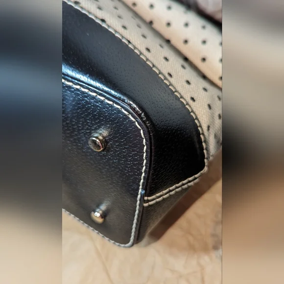 Kate Spade Ashlyn Bell Town Polka Dot Satchel EUC - Picture 9 of 13